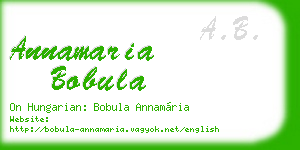 annamaria bobula business card